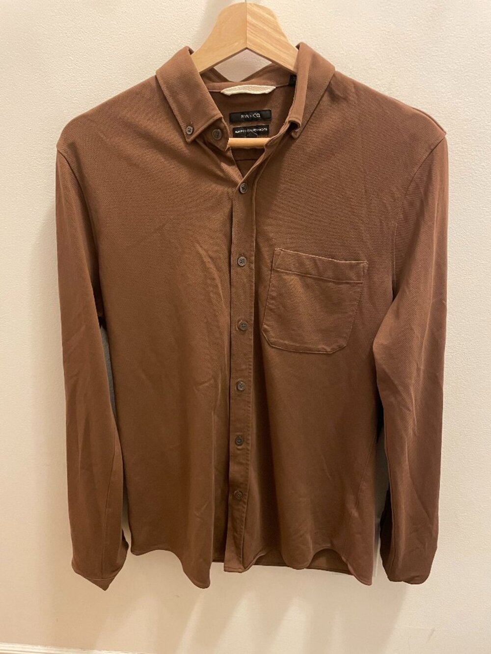 RW&CO Brown Casual Button-Down